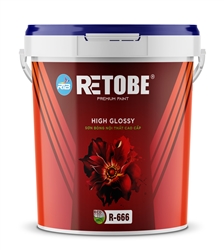Sơn bóng nội thất cao cấp R666 - 18L